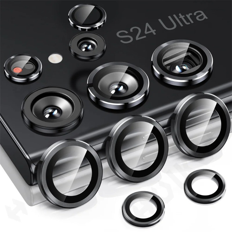 Samsung S24Ultra S23Ultra S22Ultra 9Hโลหะอลูมิเนียมตําแหน่งEagle Eyeเลนส์ฟิล์มกระจกนิรภัยสําหรับSams