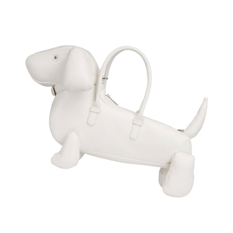 Capi ผู้หญิงสุนัขรูปร่างกระเป๋าสะพายกระเป๋าจับด้านบนสุนัขรูปร่างกระเป๋าสะพายข้างสําหรับการเดินทาง