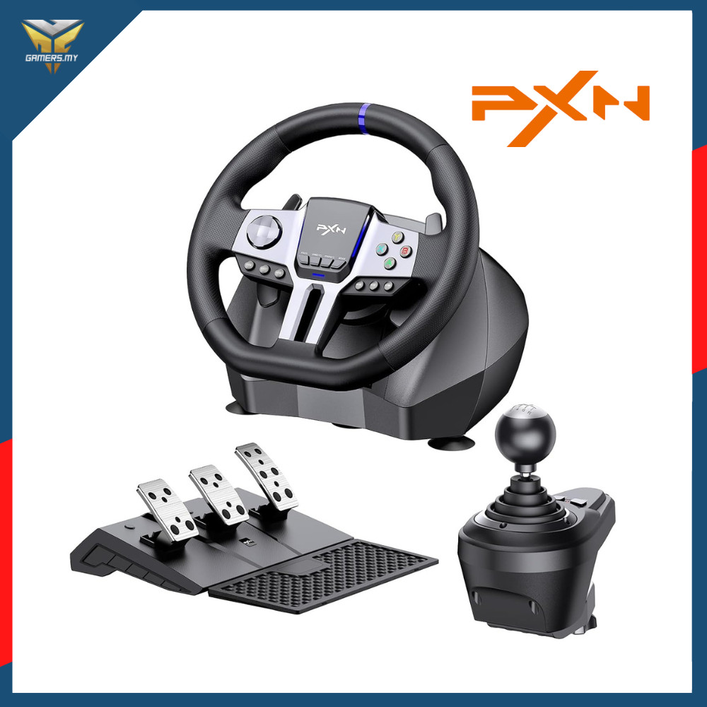 Pxn V9 Gen 2 Simulator Racing Wheel Pedal Shifter Set สําหรับพีซี, Xbox, PlayStation & Switch