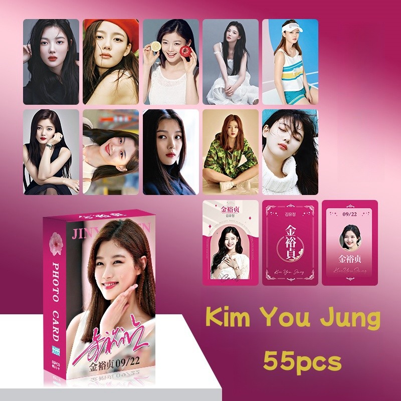 50-55 ชิ้นเพลง Kang Kim You Jung เลเซอร์โฮโลแกรม Photocards เกาหลีนักแสดง Oppa TV สบู่ละคร Lomo การ์ด Photocards My Demon Kpop โปสการ์ดโฮโลแกรมพร้อมสต็อก SX