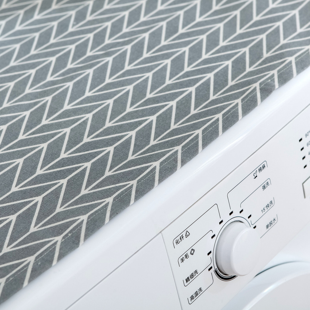 เครื่องซักผ้าตู้เย็น ผ้าคลุมกันฝุ่นตู้เย็นสําหรับตู้เย็นประตูเดียวผ้าคลุมกันฝุ่นสําหรับตู้เย็นสองประตูผ้าคลุมเครื่องซักผ้าผ้าคลุมไมโค - รูปที่ 5