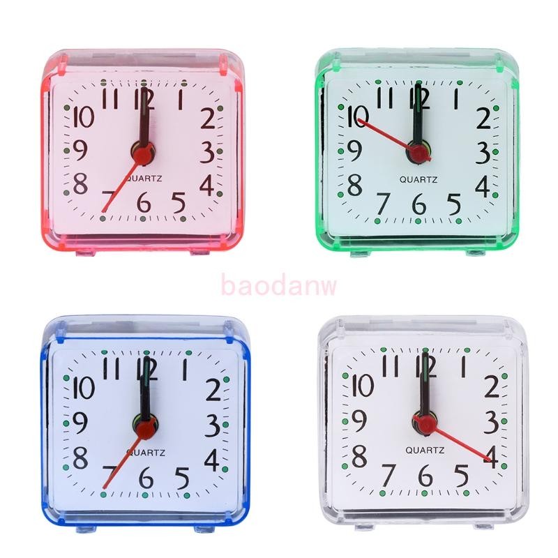 Bdw Mini Square นาฬิกาปลุกอะนาล็อก Nonticking วันเกิดสิ่งที่แนบมา