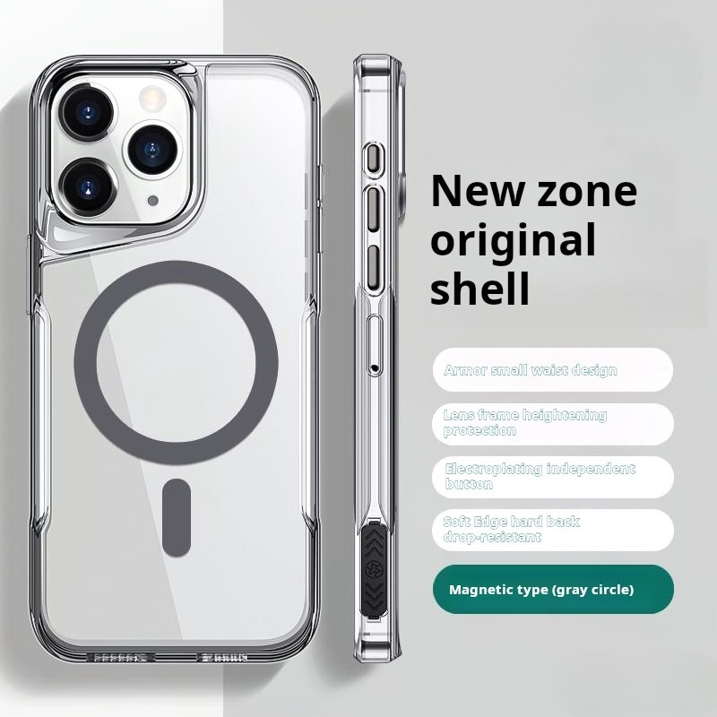 หรูหราใหม่อะคริลิใสไร้สายแม่เหล็กดึงดูดเคสโทรศัพท์สําหรับiphone 16 11 12 13 14 15 Pro Maxกันกระแทกปลอกแข็งใสiPhone 16 Pro Maxคลุมทั้งหมด