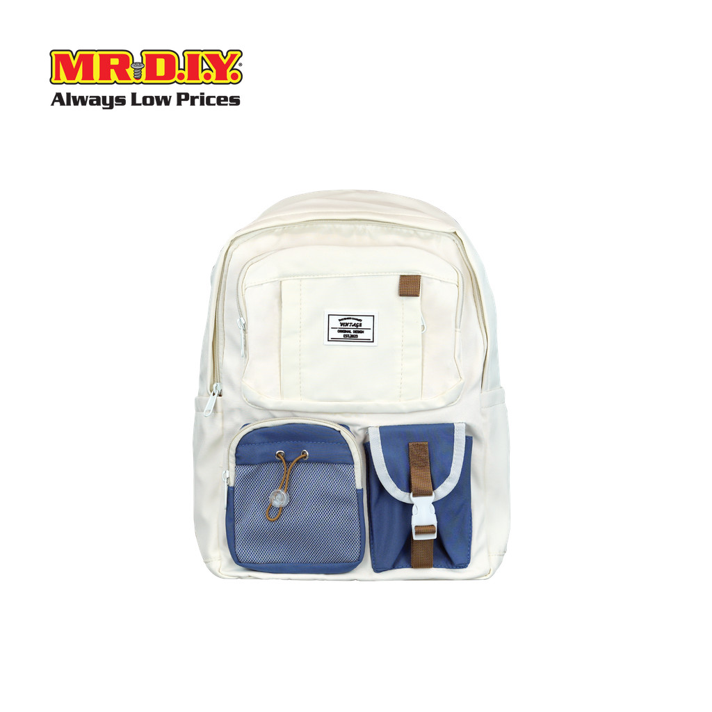 MR.D.I.Y กระเป๋าเป้สะพายหลัง สไตล์วินเทจ ขนาด 44x30x14 ซม.