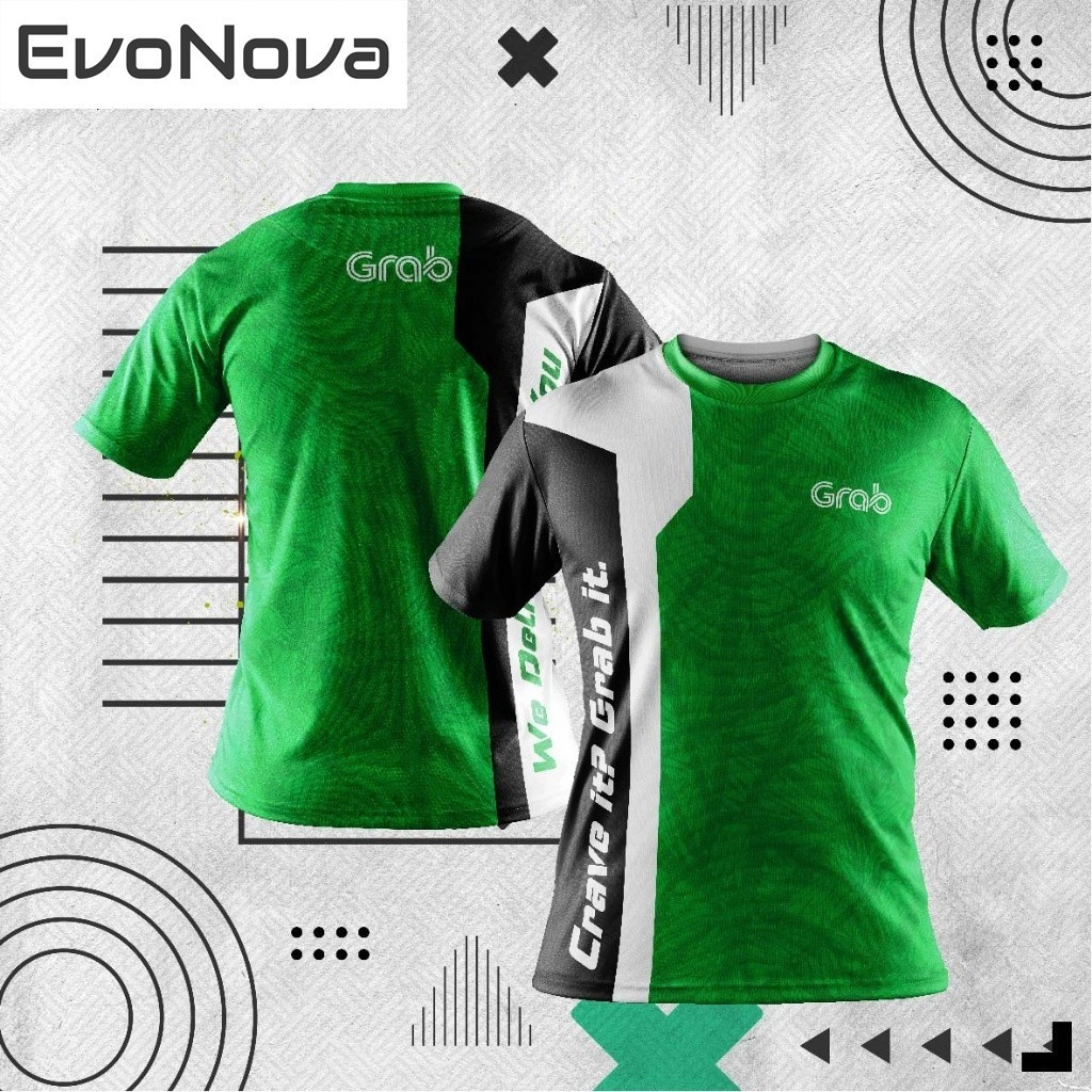แจ็คเก็ต EvoNova [พร้อมส่ง] เสื้อเจอร์ซีย์ GRAB FOOD V2