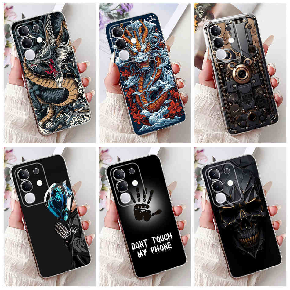 สําหรับ Vivo Y29 4G Y29S Y19e Cool รูปแบบมังกรเคสโทรศัพท์ Vivo Vivo Y19e Y29S 5G Y29 4G ซิลิโคน TPU 
