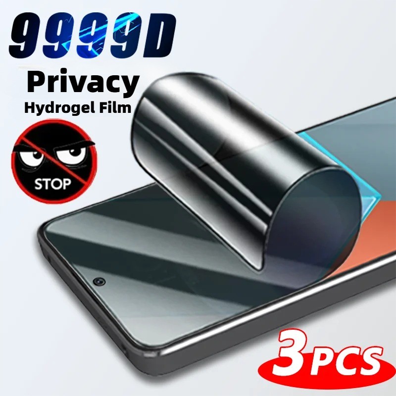 Infinix Smart9 8 7 6 5 3pcs HD Anti Spyความเป็นส่วนตัวHydrogelฟิล์มสําหรับInfinixสมาร์ท 9 8 7 6 5 4c