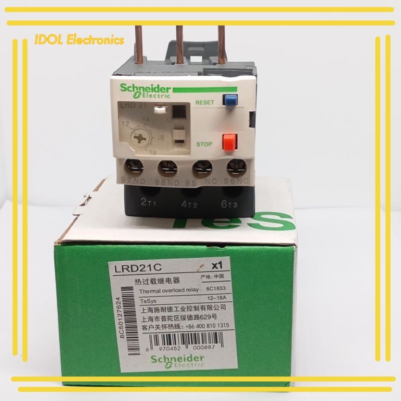 ราคาถูก! Schneider LRD21C Thermal Overload Relay Rated Current 12-18A TeSys Deca, thermal overload r