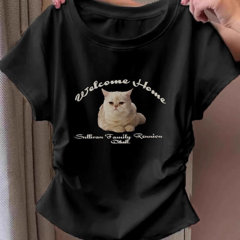 [จัดส่งจากกรุงเทพ] เสื้อใส่ให้ดูผอม  เสื้อน่ารักๆมินิมอล  เสื้อยืดเซ็กซี่  เสื้อผ้าน่ารักๆสไตล์เกาหลี  เสื้อยืดไฮโซดูแพง - รูปที่ 7