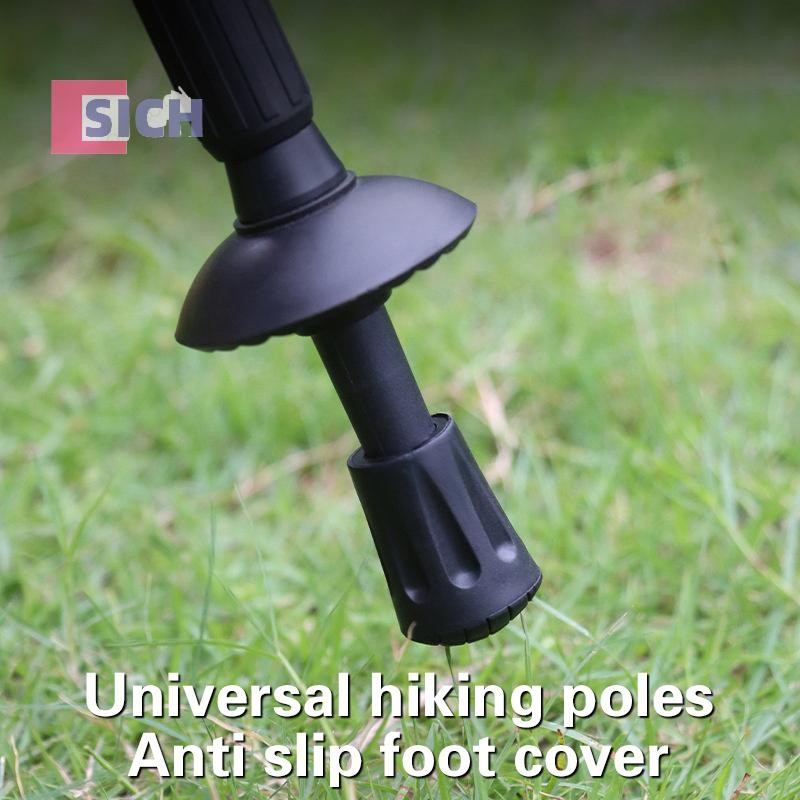 [Sich] 6 ชิ้น Trekking Pole Nordic Walking Stick Cane Climb เปลี่ยน Alpenstock Outdoor Camp Hiking P