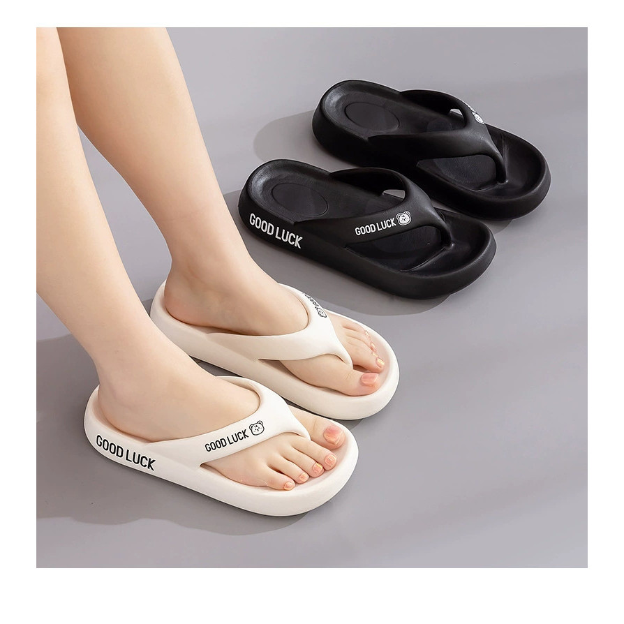 สุภาพสตรี Flip-Flops หญิงรองเท้าแตะ EVA Anti-Slip หนา Soled Flip-Flops แฟชั่น Soft-Soled