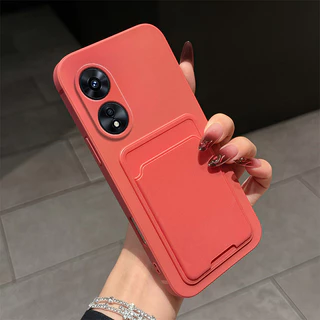 กันกระแทก case สําหรับ OPPO A17 A17K A38 A18 A60 A97 A98 4G 5G เคสโทรศัพท์ TPU ใหม่การ์ดแพ็คเคสโทรศัพท์