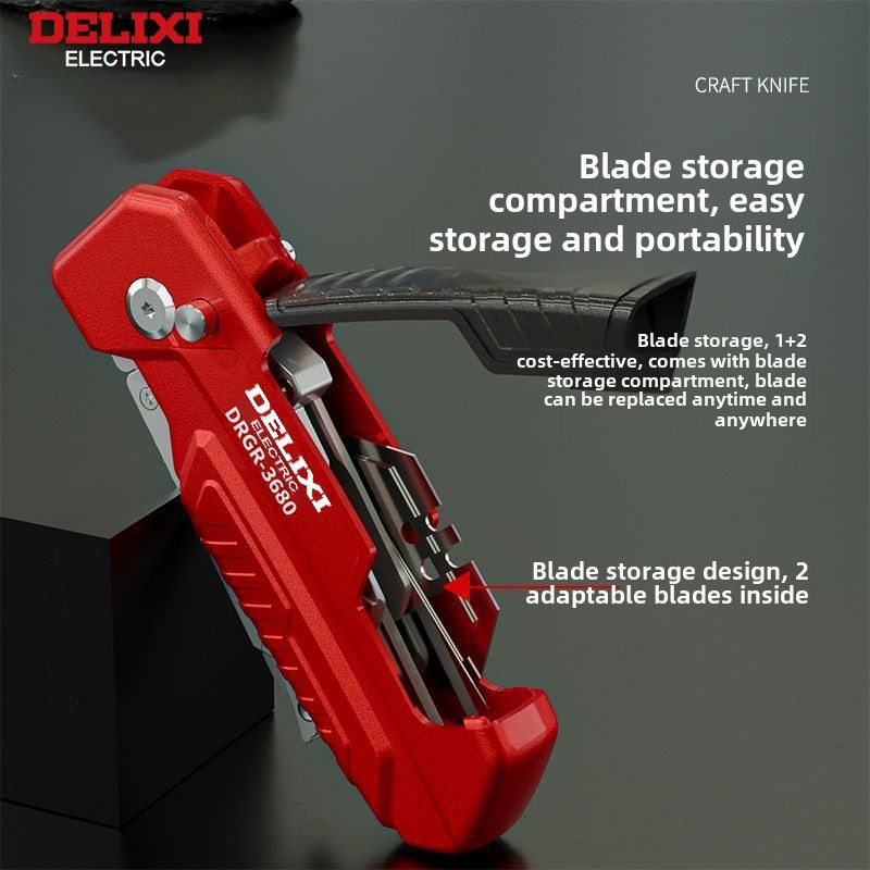 ไม้พายยูทิลิตี้พับสายเคเบิลสองวัตถุประสงค์ปอกหนักหนาปอกสายไฟแบบพกพา