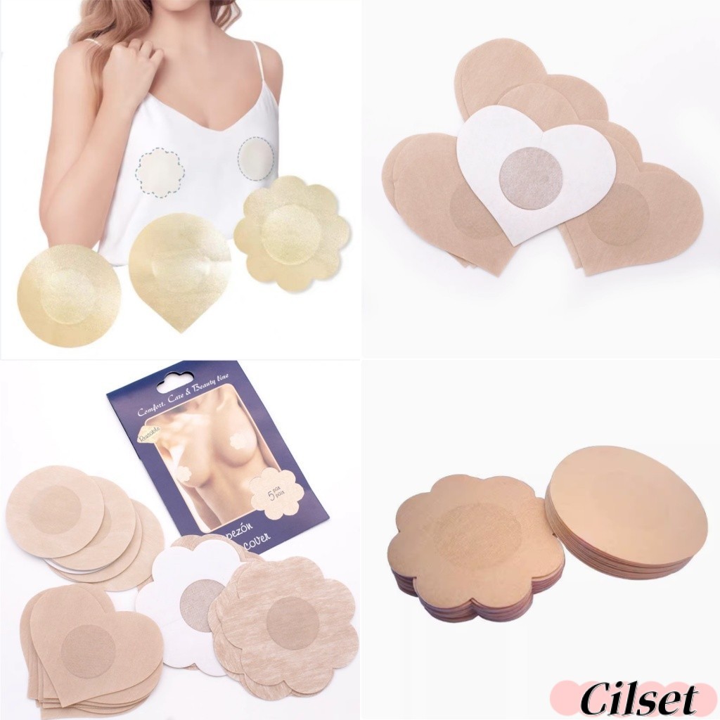 Cilset🛒พร้อมส่ง🎀 แผ่นแปะจุกนม ที่ปิดจุกนม ขายเป็นคู่ แบบกระดาษใช้แล้วทิ้ง /TN-3