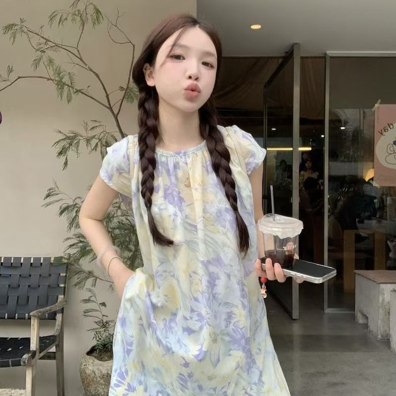 shayne-เสื้อกั๊กสำหรับสุภาพสตรี ดอกไม้หัก วงกลม ปลอกคอ ประเภทรุ่นหลวม รุ่นบาง สดชื่น วรรณกรรมและศิลปะ แฟชั่นฤดูร้อน