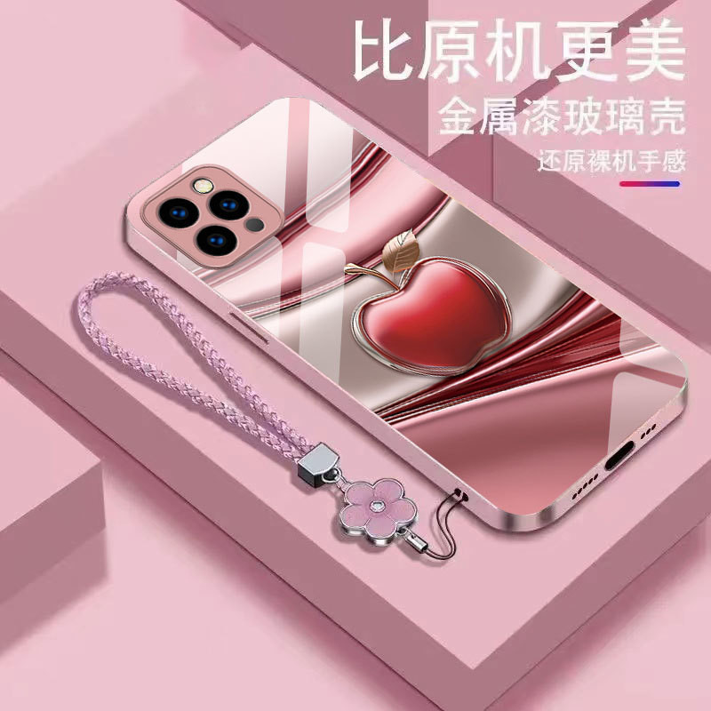 เหมาะสําหรับ iPhone 16 ProMax 15/14 ProMax/13 Art Good Luck Apple Anti Dirty, Niche, หรูหรา,ระเบิดเคสโทรศัพท์ระดับไฮเอนด์ 12/11 แก้ว x/xsmax/xr/6/8/7p