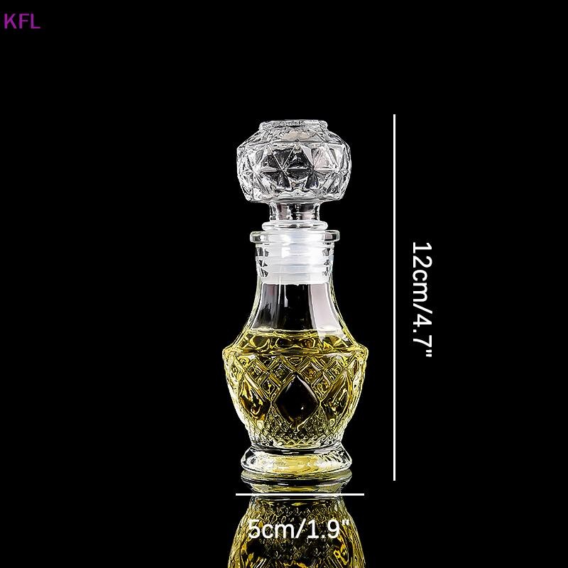 (KFL) 1 ชิ้นขนาดเล็กที่ว่างเปล่า Spirit Whisky ขวดไวน์ 50ml มินิแก้วขวดเหล้าพร้อมสกรูหมวกขวดเหล้าวิสกี้ขายร้อน