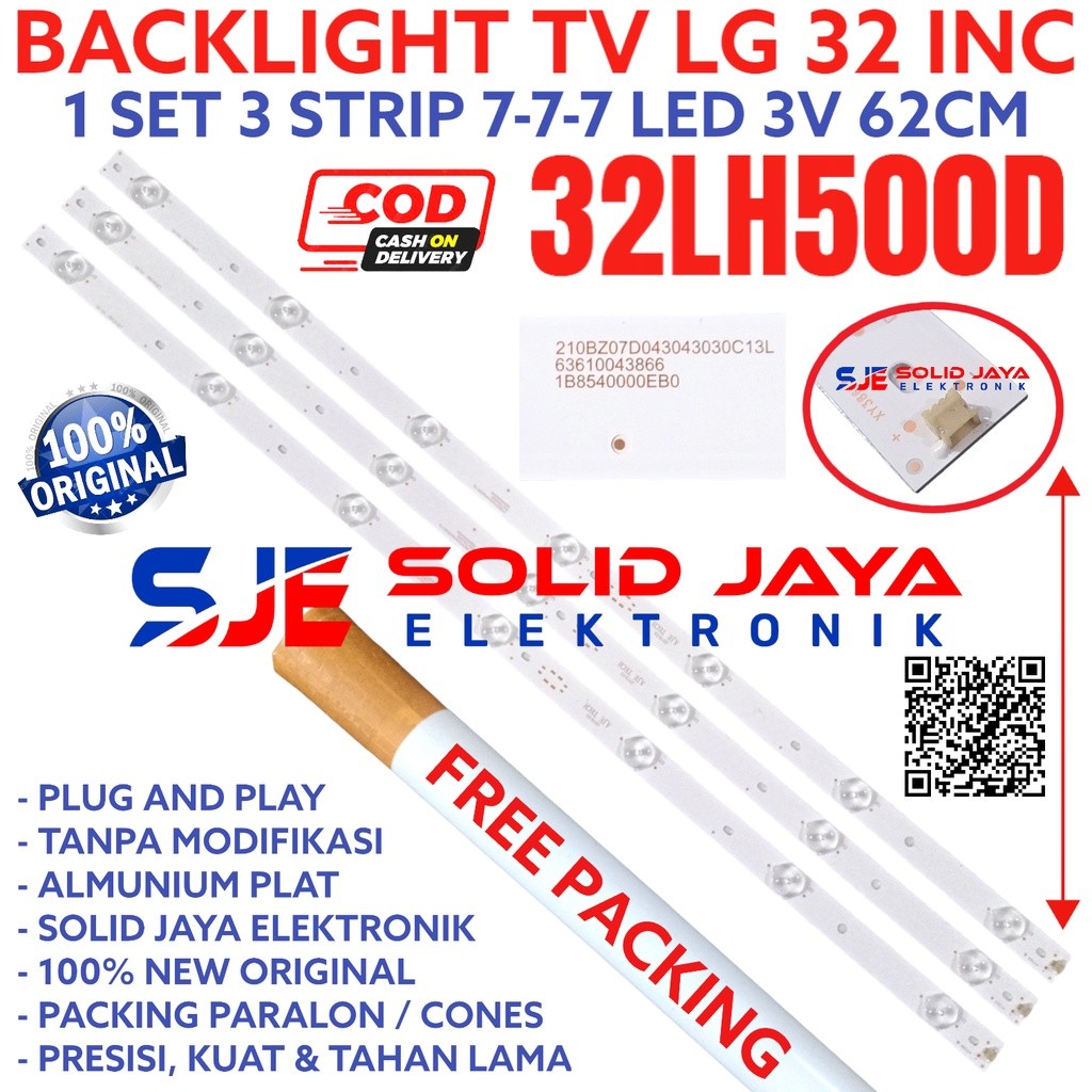 LG LED TV BACKLIGHT 32 INC 32LH500 D 32LH500D 32LH BL LAMP 7K 3V 32INC INCH IN LG LED TV 7 ปุ่ม 32IN