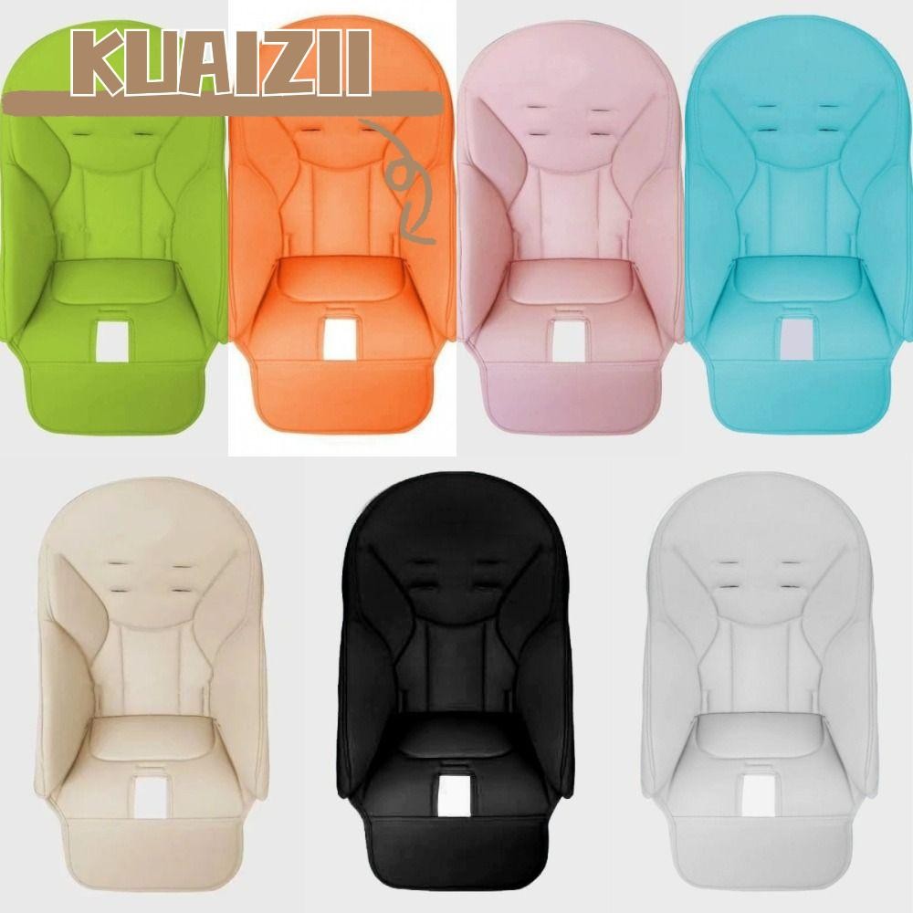 KUAIZII เบาะรองนั่งเก้าอี้ทานอาหารเด็ก นุ่ม|ผ้าคลุมเก้าอี้สูงสี เบาะหนัง PU ทําความสะอาดง่าย