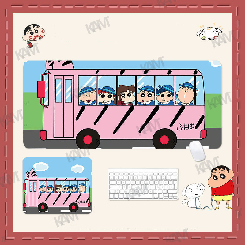 [Kam]แผ่นรองเมาส์เกมเครยอนชินจัง 800mmx300mm แผ่นรองโต๊ะแผ่นรองเมาส์ HD ขนาดใหญ่แผ่นรองคีย์บอร์ดสํานักงานตกแต่งห้อง