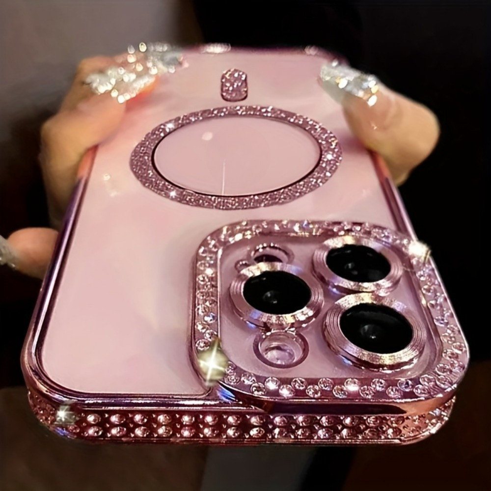 ใหม่แม่เหล็กเคสโทรศัพท์ Rhinestones สําหรับ Redmi หมายเหตุ 15 14 13 PRO PLUS 14 13C A3 Pro 4G 5G xiaomi 14T PRO POCO C75 C61 C71 พร้อมกล้องป้องกัน Protector ฝาครอบปลอก