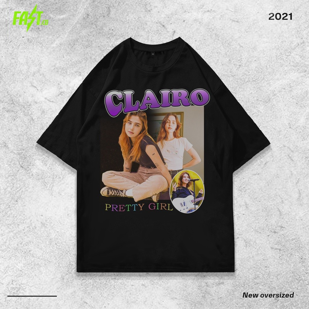 เสื้อยืด Clairo Vintage Oversize Rap Tee - เสื้อยืด Clairo Oversize