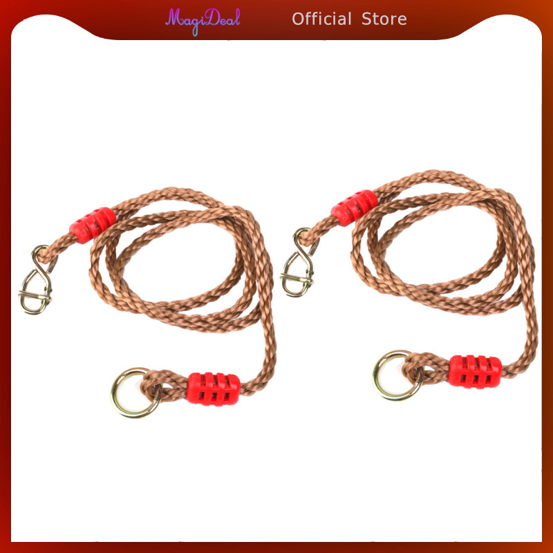 MagiDeal 1 คู่ปรับ Swing Rope Extension ยาวสําหรับชุดสวิง, ชิงช้าต้นไม้, เปลญวน