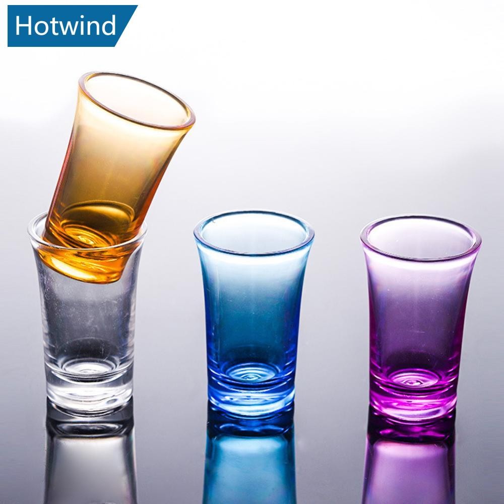 HW 6 ชิ้น/เซ็ต 35ml ถ้วยพลาสติก Spirits Party Bar Club ดื่มเครื่องมือไวน์แต่งงานค็อกเทล Pint ถ้วยวอด