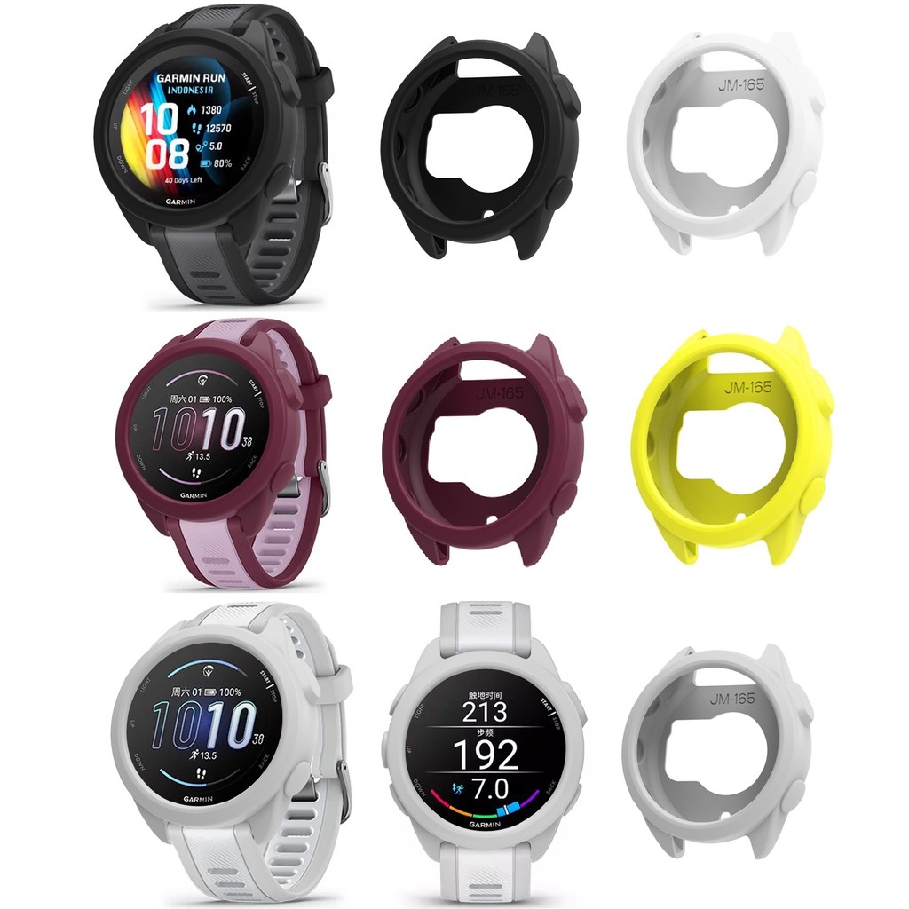ฝาครอบเคส TPU แบบนุ่มสําหรับผู้เบิกทาง Garmin Forerunner 165 Music Slim Watch Screen Protector