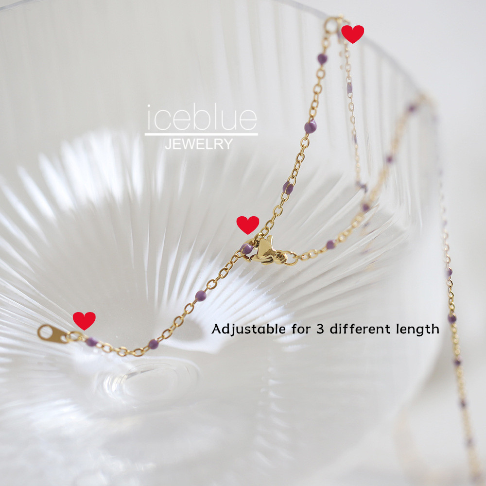 iceblue-Bohemian สไตล์สีม่วงสีชมพูน้ํามัน Dripping รูปที่ 8