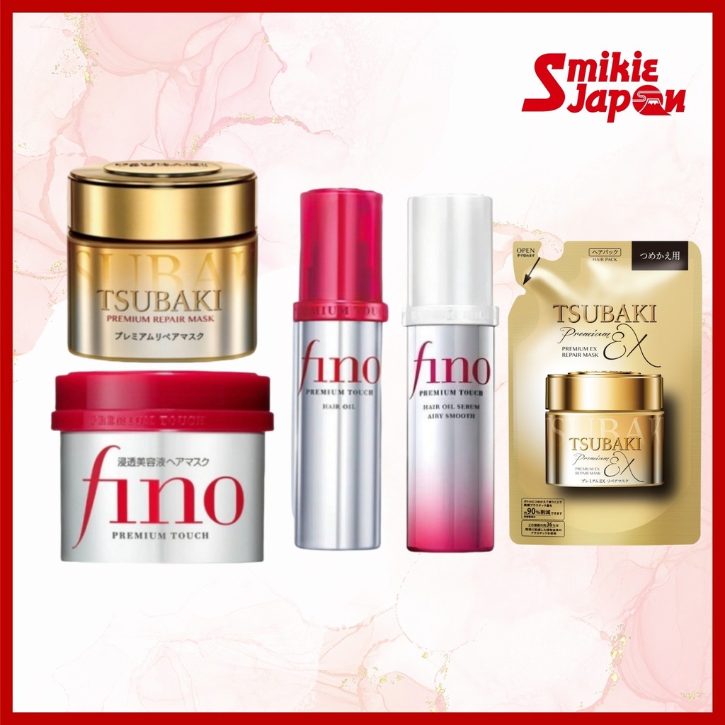 Fino Premium Touch Hair Mask 230g/ Hair Oil 70ml/ Tsubaki Mask 180g - Direct From Japan
