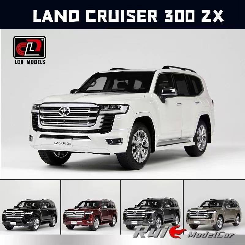 1: 18 LCD Toyota Land Cruiser Land Cruiser LC300 ZX Alloy Full Open SUV Car Model