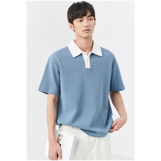 BeCoolMan🍃เสื้อโปโลแขนสั้นลําลอง ทรงหลวม สวมใส่สบาย เข้ากับทุกการแต่งกาย แฟชั่นฤดูร้อน สําหรับผู้ชาย