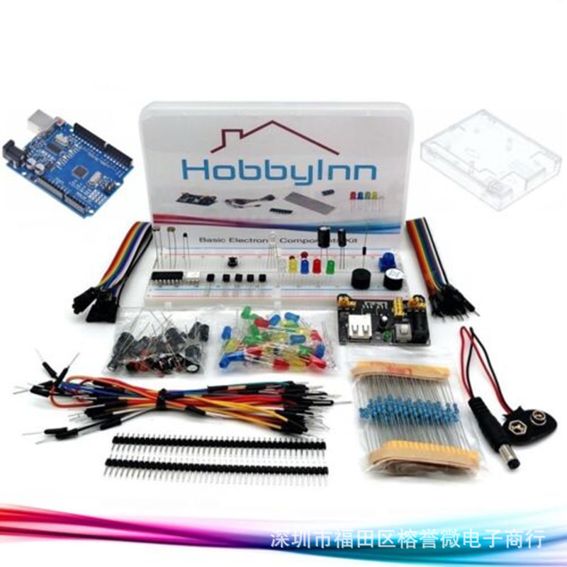 2023 830-Hole Breadboard เหมาะสําหรับ UNO R3 Component Pack Beginner Starter Kit พร้อมเมนบอร์ด R3