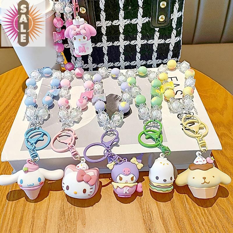 Ap Sanrio Hello Kitty โทรศัพท์จี้อะนิเมะการ์ตูน Kitty หลายสไตล์ลูกปัดเคสโทรศัพท์พวงกุญแจกระเป๋าเป้สะพายหลังอุปกรณ์เสริมของขวัญที่