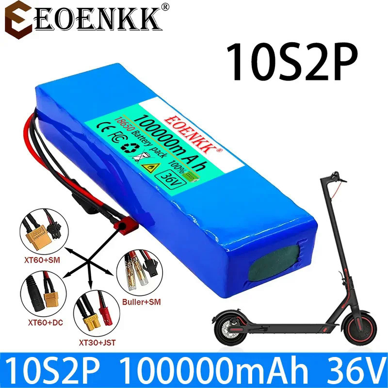 EOENKK 10S2P 36V 100000mAh 42v Electric Scooter Battery Lithium Electric Scooter 500W Electric Scoot