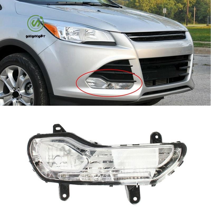 [gangong1kr]ไฟตัดหมอกหน้าขวาด้านไฟตัดหมอก (ไม่มีหลอดไฟ) เหมาะสําหรับ Ford Kuga Escape 2013-16