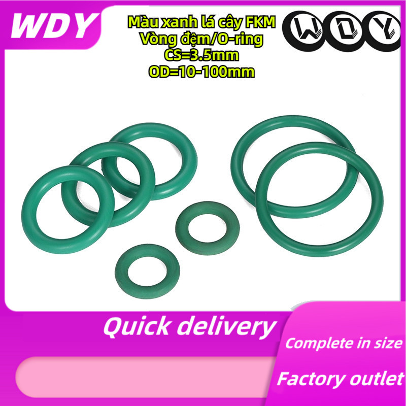 [SMY] CS3.5mm * OD10-100mm O-Ring สีเขียว O-Ring FKM แหวนปิดผนึก