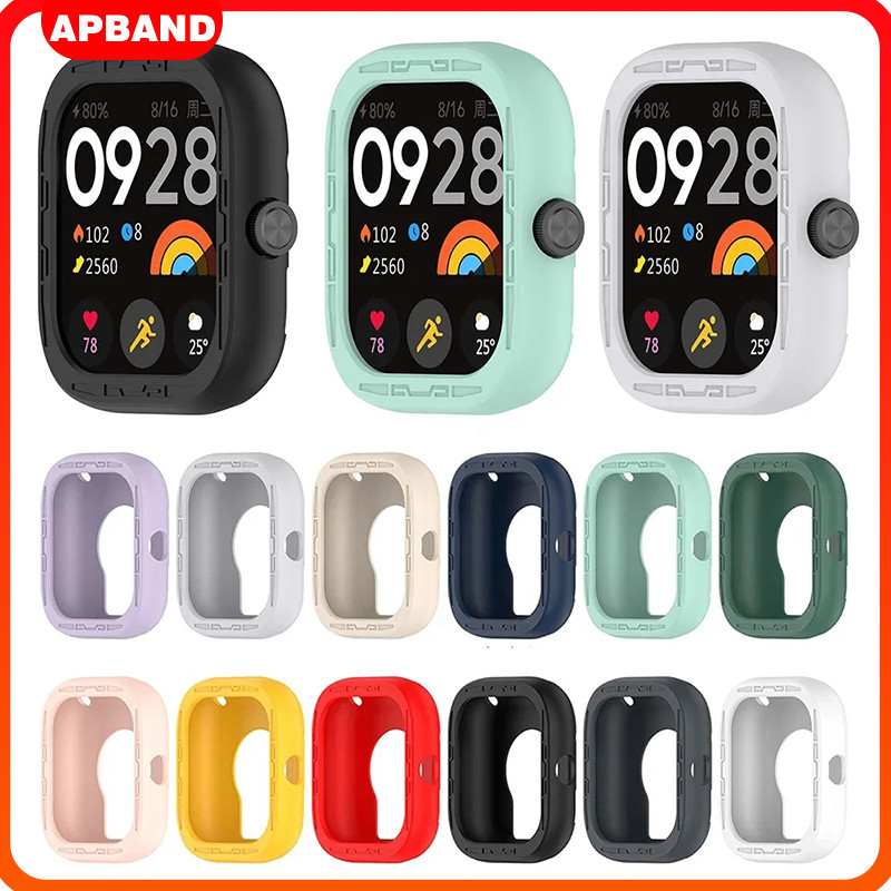 ซิลิโคนสำหรับ Redmi Watch 4 ยางป้องกันหน้าจออุปกรณ์เสริมฝาครอบสำหรับ Smart Watch Xiaomi Redmi Watch 4