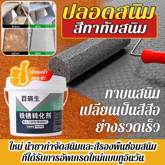 กำจัดสนิม/ป้องกันสนิม สีกำจัดสนิมที่ไม่ต้องกำจัดสนิมด้วยมือ/น้ำยากำจัดสนิมกันน้ำ/สีป้องกันสนิมสำหรับการปรับปรุงโลหะ