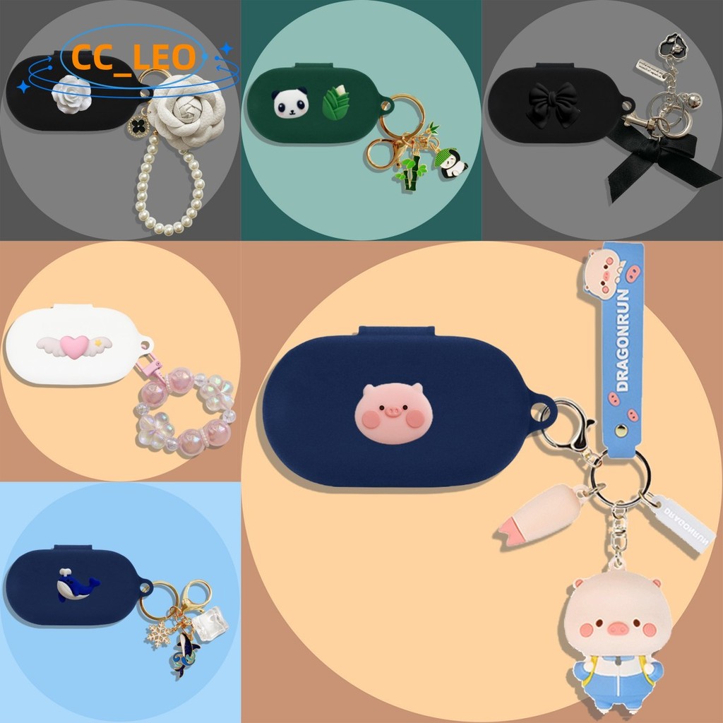 For Sony WF-C510 Case Cute Panda Pendant Silicone Soft Case Sony WF-C510 Shockproof Shell Case Cute 