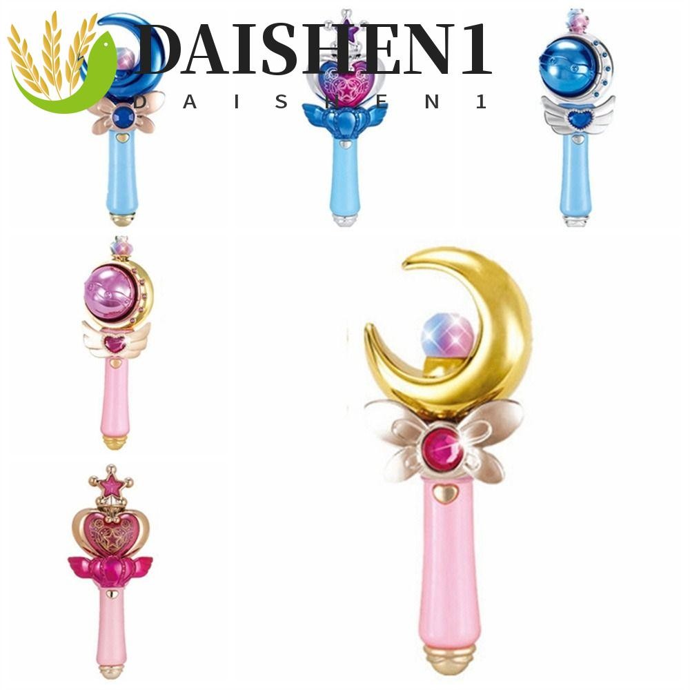 Daishen1 ไม้กายสิทธิ์สาว, ไฟ Led เอฟเฟกต์เสียง Moon Fairy Stick, ของขวัญวันเกิด Princess Wand Princess คอสเพลย์แท่งไฟ Shine Glow Stick Party Supplies