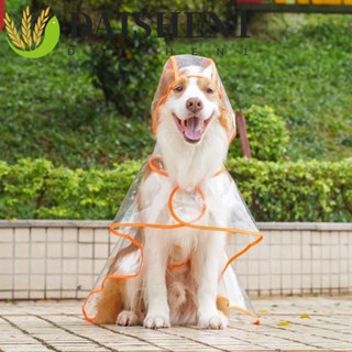 Daishen1 เสื้อกันฝน พลาสติกใส มีฮู้ด กันน้ํา อุปกรณ์เสริม สํ…