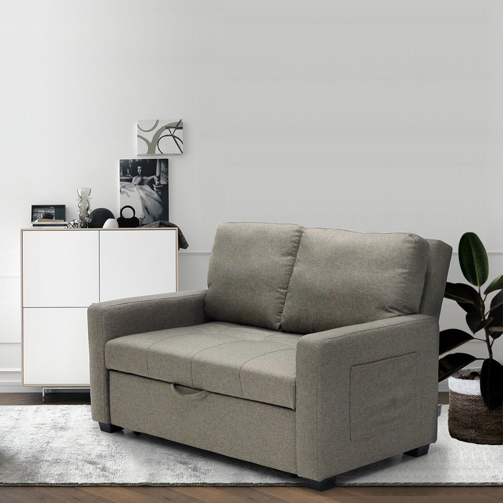 Koncept Furniture โซฟาเบด รุ่น Shasa สีน้ำตาล (135X101X85 ซม.) แบรนด์ KONCEPT FURNITURE