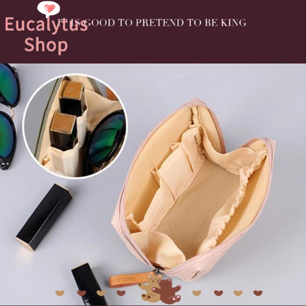 Eucalytus1 กระเป๋าแต่งหน้า, ความจุขนาดใหญ่ Partitioned Travel Storage Bag, Dacron กันน้ําหลายสีกระเป๋าถือ Travel