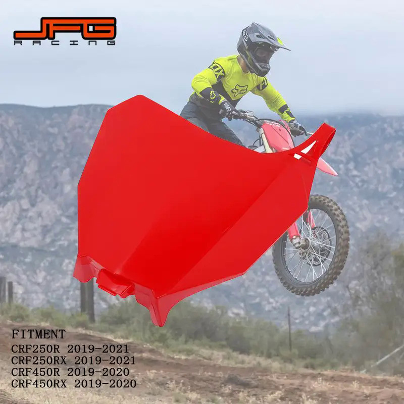 MoMotorcycle Front Number Plate For Honda CRF250R CRF450R CRF 250R 450R 2019 2020 2021 CRF250RX CRF4