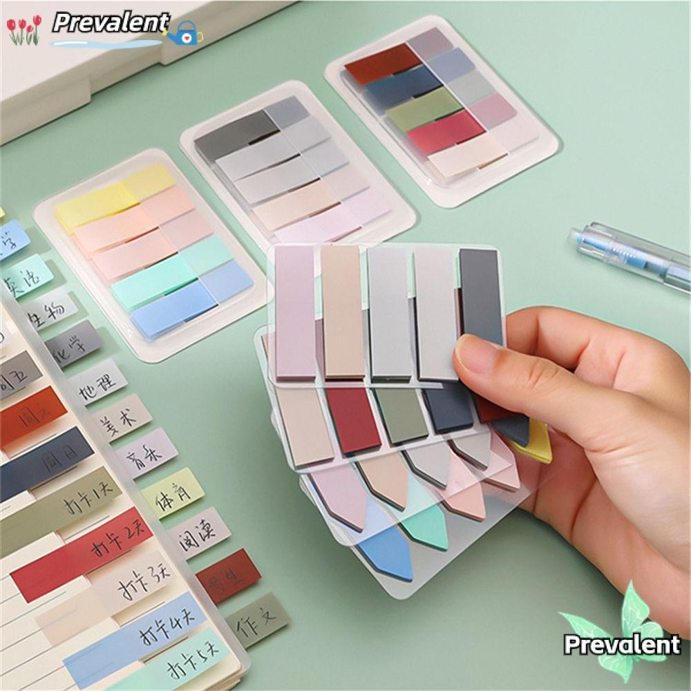 Preva 100 แผ่น Memo Pad Key Points ความแปลกใหม่ Vintage สี Tab Strip บุ๊คมาร์ค Paster สติกเกอร์