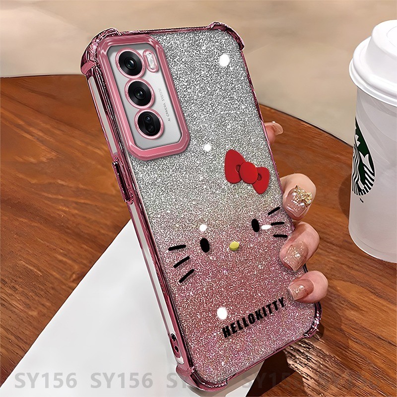 กรณีoppo Reno 12 Pro 12Pro 12F Reno12 F Reno12F 5G Reno 11 10 Pro 11F 8Z 7Z 8 6 เคสโทรศัพท์พร้อมกล้องProtector Clear Luxury AestheticกันกระแทกหนาAir Cushion Anti-Fall