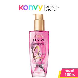 Loreal Paris Elseve Extraordinary Oil ลอรีอัลปารีสออยล์บำรุงผม100ml (BotanicalJasmine/FrenchRose/AllAsianHair/Botanical)