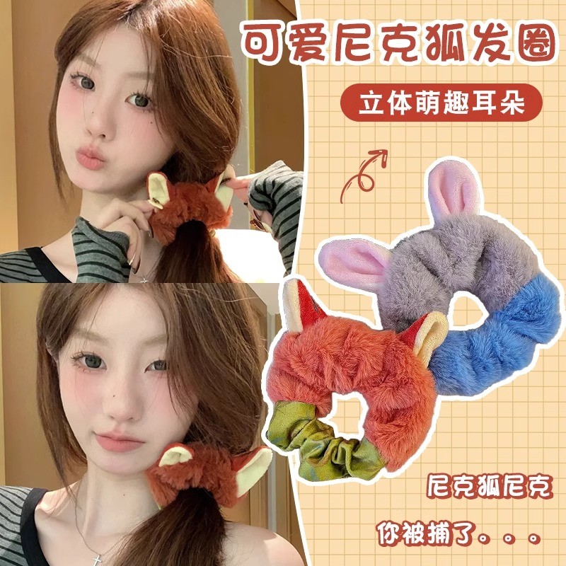 2024 ใหม่ Crazy Zootopia Hairband Judy Nick ที่คาดผมตุ๊กตาน่ารักหญิง